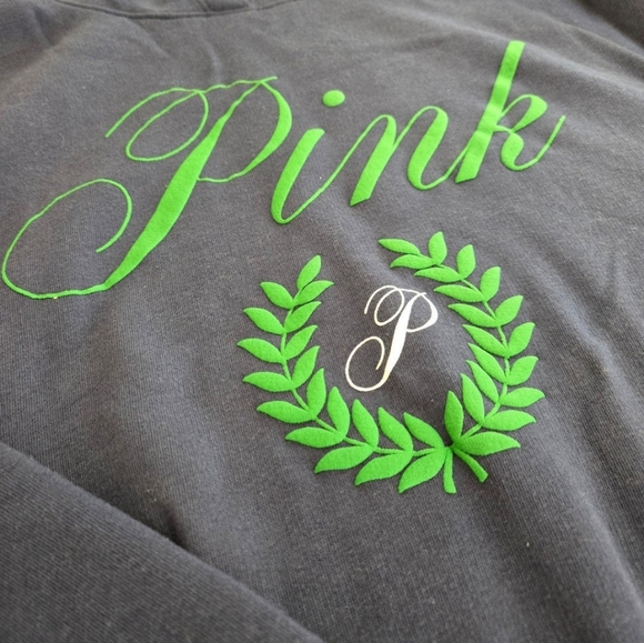 PINK Ivy Fleece Cropped Hoodie - Picture 3 of 5